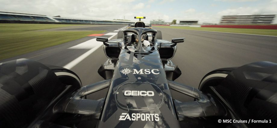 F1 The movie features MSC Cruises branding – © MSC Cruises / F1®