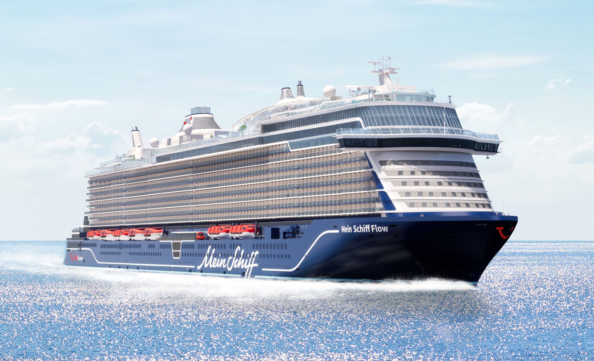 Die Mein Schiff Flow wird im Sommer 2026 in Dienst gestellt - © TUI Cruises