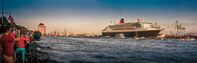 Die Queen Mary 2 läuft aus dem Hamburger Hafen aus   © Mediaserver Hamburg   Ingo Boelter